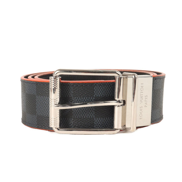 LOUIS VUITTON Navy Damier Belt - Picture 1 of 6
